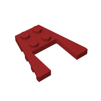 ПЛАСТИНА 4X4 с клиновидными пластинами под УГЛОМ 4x4, совместимая с детскими игрушками lego 43719, собирает строительные блоки
