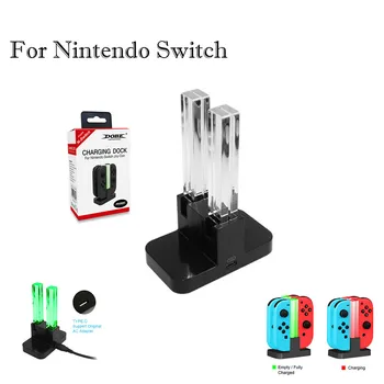 Для NS Switch Светодиодный Контроллер Зарядное Устройство Быстрая Зарядная Док-Станция С Кабелем USB Typ-c Для Игровых Аксессуаров Nintendo Swicth Joypad