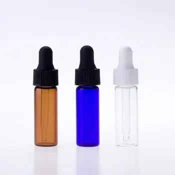 пустые стеклянные бутылки многоразового использования объемом 4 мл, Глазная пипетка, Контейнер для ароматерапии эфирного масла для путешествий LX3490