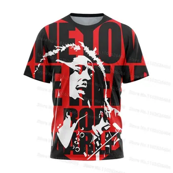 Модная футболка Bob Marley с круглым вырезом, повседневные Свободные футболки с коротким рукавом Оверсайз Для мужчин и женщин, Дышащий Сетчатый топ