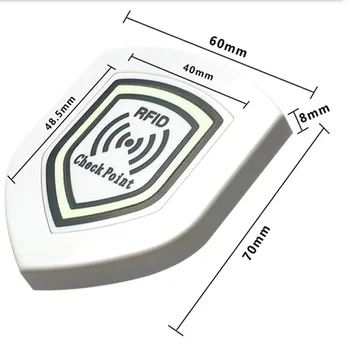 125 кГц 70 × 60x8 мм ID TK4100 EM4100 защитная инспекционная бирка Светящийся Пункт патрулирования RFID контрольные точки LF метки
