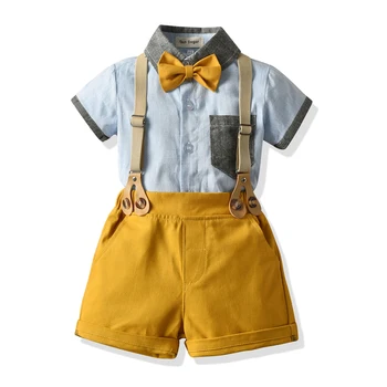 Одежда для мальчиков, костюм, официальный детский наряд для мальчиков 1-6 лет, комплект костюмов для летней свадьбы, детский костюм для мальчиков, одежда для младенцев