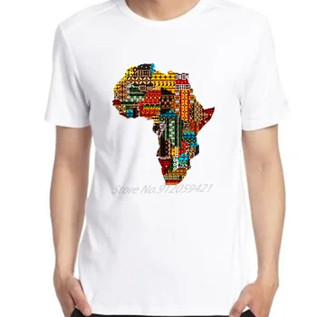 Классические графические футболки с Картой Африки, модные футболки оверсайз, Футболки-топы, Летние футболки в стиле Харадзюку с коротким рукавом, Мужская одежда 