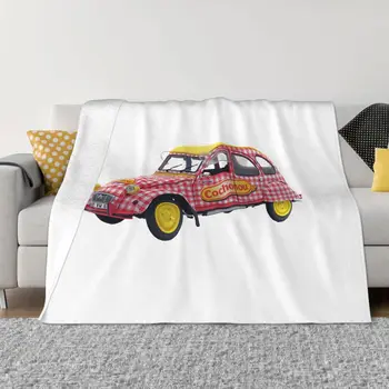 Красивое одеяло Cochonou, Флисовое набивное Дышащее Легкое Тонкое одеяло для домашнего дивана, Плюшевое тонкое одеяло