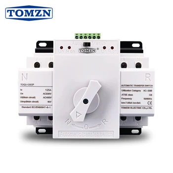 Автоматический выключатель ATS 2P 125A 230V MCB типа Dual Power TOMZN TOQ3-2P/125 PV city power Generator