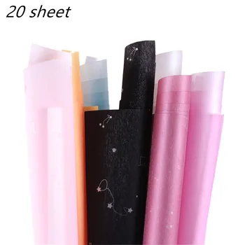 20шт упаковочная бумага для цветов Constellation Ins цветочные букеты из оберточной бумаги материалы для флористических принадлежностей цветочная бумага