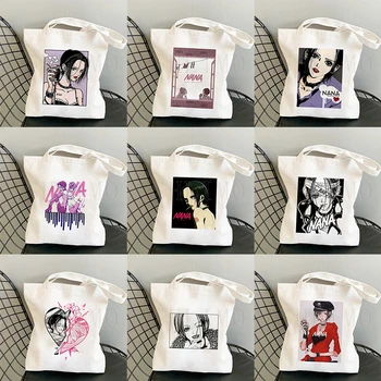 Брезентовая сумка через плечо в стиле ретро Харадзюку, японская Манга, аниме, Нана Озаки, Многоразовая сумка-тоут, женская брезентовая сумка Kawaii Большой емкости