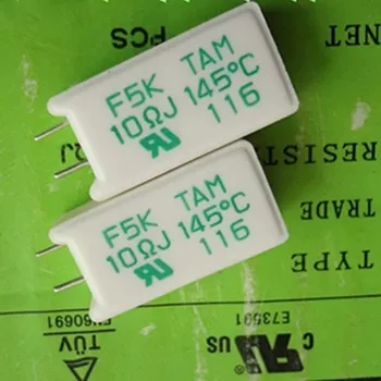 3 шт./ЛОТ Оригинальный Термоцементный Резистор F5K TAM 10RJ 145°C Мощностью 5 Вт 10 Ом 145 градусов