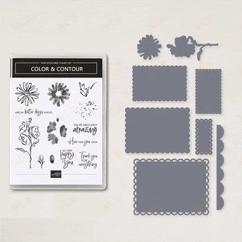 Очень рада за вас и цветок Изысканные штампы для резки металла 2022 Альбом для вырезок Украшение для дневника Трафарет для тиснения