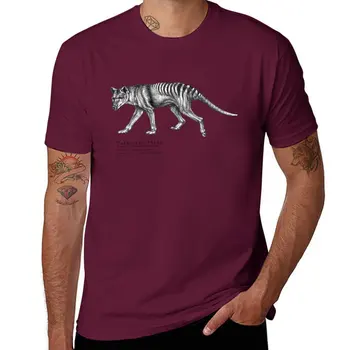 Футболка с изображением тасманского тигра, футболка для мальчика, белые футболки для мальчиков, футболки с коротким рукавом, графические футболки, мужские графические футболки с аниме