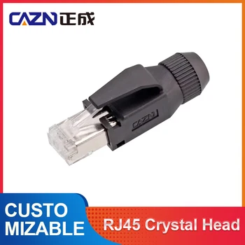 CAZN В сборе RJ45 Crystal Head CAT5 CAT6 Промышленный Ethernet Phoenix Внутренний Сетевой кабель PROFINET Головка Обжимные Концевые Разъемы
