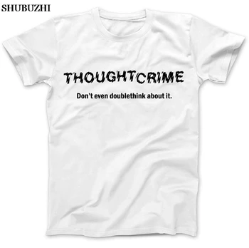 1984 Thought Crime Джордж Оруэлл 100% хлопок премиум-класса Animal Farm Новые Модные мужские футболки Неоновые Футболки