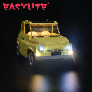 Набор светодиодных ламп EASYLITE для 10271 автомобиля Fiat 500, игрушки, строительные блоки, игрушки 