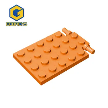 Модифицированная пластина Gobricks Bricks 4 x 6 с петлей для люка (длинные штифты), совместимая с 92099 игрушками