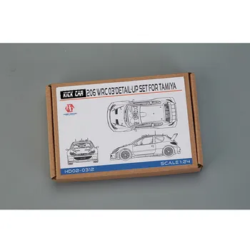 Hobby Design 1/24 HD02-0312 206 WRC 03 Комплект деталей для модификации металлической модели автомобиля, набор моделей ручной работы для T