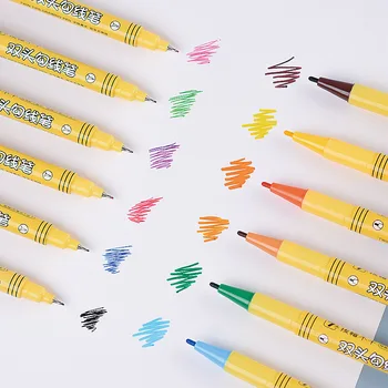 Jinwannian труба двуглавый линия ручка на водной основе ручка детская маркер ручка студент живописи инсульта ручка цвет ручки