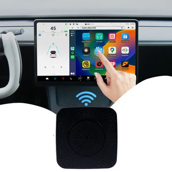 Беспроводной адаптер CarPlay для автомобильного адаптера Tesla Model 3 Y X S Поддержка беспроводного Carplay для Android Auto /CarLife