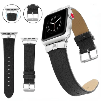 Металлический Кожаный ремешок с бриллиантами для Apple Watch Band 49 мм 45 мм 41 мм 44 мм 40 мм 42 38 мм Браслет для iWatch Ultra 8765432SE