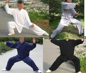 6 цветов серый /розовый чистый хлопок с коротким / длинным рукавом Вин чун кунг-фу костюмы Тайцзи тайцзи униформа для боевых искусств комплекты одежды