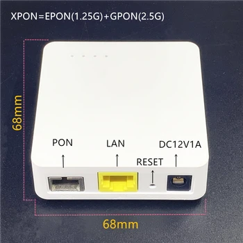 Minni ONU 68MM XPON EPON1.25G/GPON2.5G G/EPON ONU FTTH модем G/ EPON совместимый маршрутизатор Английская версия ONU MINI68*68MM