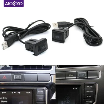 Автомобильный радиоприемник USB Кабель-адаптер для VW Golf Passat Polo GTI Tiguan 2009 ~ 2017 CD Жгут проводов навигации Android