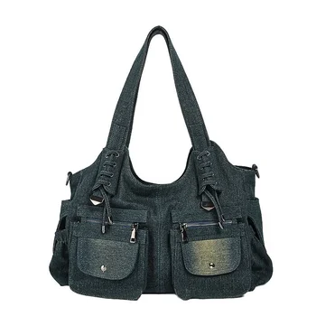 Женские сумки Тренд 2023 Роскошная дизайнерская сумка Denim Y2K Винтажные сумки через плечо для спортивной сумки Женские сумки-мессенджеры