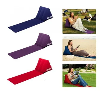 Легкий надувной пляжный коврик из ПВХ, походный шезлонг, Подушка для спинки стула, Треугольная подушка для облегчения боли в копчике