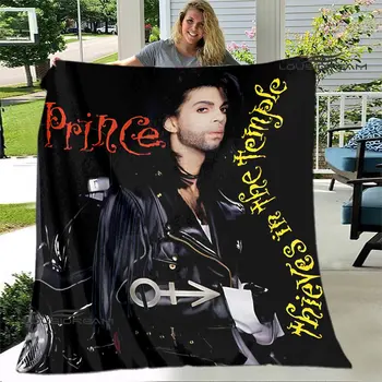 Singer Prince Фиолетовое одеяло от дождя, фланелевое одеяло, мягкое и удобное одеяло, домашнее одеяло для путешествий, подарок на день рождения