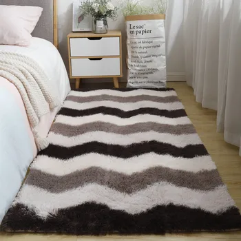 Пушистые ковры для декора спальни, современный домашний коврик для пола, большой моющийся Nordica в гостиной, мягкий белый ворсистый ковер