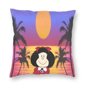 Nordic Mafalda Sunset Beach Наволочка 40x40 см Мягкие современные наволочки для декоративной подушки дивана