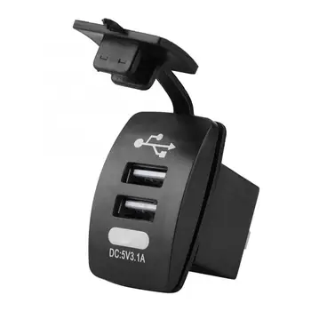 12-24 В Водонепроницаемый Двойной USB Зарядное Устройство Розетка 3.1A для Автомобиля Лодка Мобильный Автомобильный USB Зарядное Устройство Адаптер