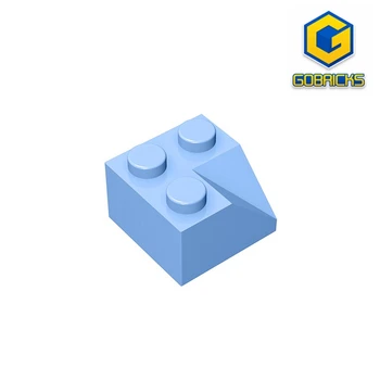 Черепица для крыши Gobricks GDS-721 Slope brick2x2 45 с вогнутым наклоном совместима с 3046 детскими учебными пособиями 