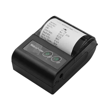 Беспроводной термопринтер чеков BT 58 мм, портативный Мини-мобильный принтер для персональных счетов, совместимый с набором команд печати ESC / POS