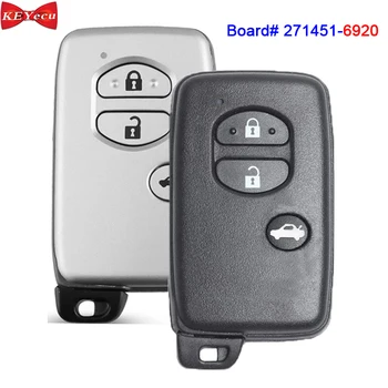 KEYECU Board # 6920 Smart Keyless Remote Брелок для Toyota GT86 4D Чип 312 МГц/314,3 МГц/433 МГц