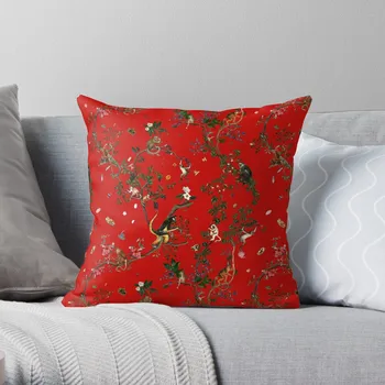 Красная подушка с изображением мира обезьян, Рождественские наволочки, Декоративная подушка