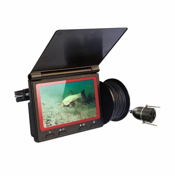 Sonar de grabacion de video de 4,3 pulgadas, buscador de peces para pesca, luz LED, Cable de iluminacion, baterias, buscador