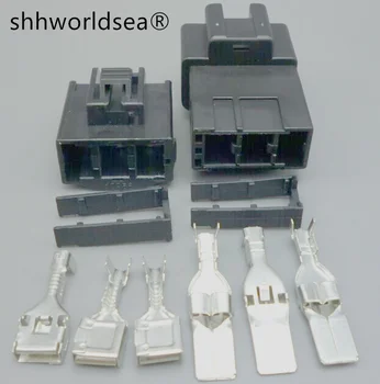 shhworldsea 3-контактный автомобильный жгут проводов серии Auto 7,8 ММ высокой мощности с разъемом-розеткой 7282-3030 7283-3030
