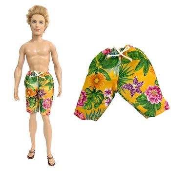 1 шт. Гавайские плавательные штаны для куклы Кен, купальник, одежда для плавания для куклы 1/6, летняя пляжная одежда, аксессуары