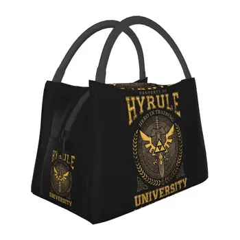 Утепленные сумки для ланча Hyrule University для женщин, водонепроницаемые термосумки Legend of Zeldas, касса для бенто, кассы для пикника, путешествия