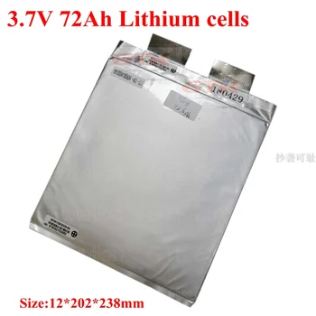 3,7 v 72Ah литиевые аккумуляторные батареи lipo li-ion 70Ah аккумулятор 3C cell 60Ah 50Ah для diy pack 12v солнечный скутер 24v 36v 48v 60v 72v 96