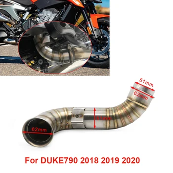 Выхлопная труба мотоцикла, Отводящая Катализатор, Удаляющая трубу для 790 Adventure / R 2018- 2021 790 Adventure R / Rally Decat Pipe