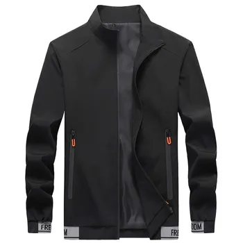 Мужская куртка 2023, новая повседневная рабочая одежда для улицы, куртка с воротником-стойкой, мужская бейсбольная куртка, тренд, простой осенний тонкий стиль