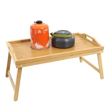 Портативный складной бамбуковый квадратный Складной мини-столик для спальни, столовой, гостиной, семейного костюма для отдыха