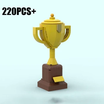 MOC Gold Trophy Cup Модель Строительных блоков Game Champion Treasure Bricks Сборка игрушек Подарок