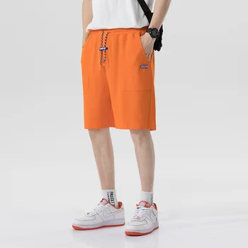 2023 Мужская уличная одежда Harajuku, летние шорты для бега трусцой, свободные Шорты в стиле хип-хоп с эластичной резинкой на талии, молодежная высококачественная прямая поставка