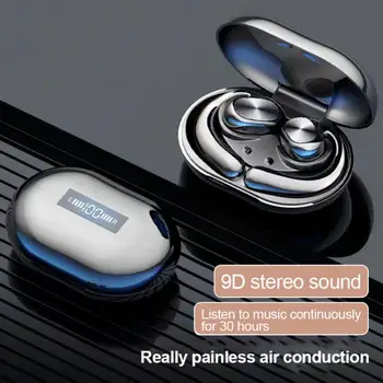 TWS Bluetooth Наушники Не в ухо, стереозвук, Беспроводная гарнитура с зарядным устройством, дисплей питания, Наушники с шумоподавлением